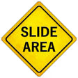 Slide Area Novelty Metal Crossing Sign 16.5" (CX)