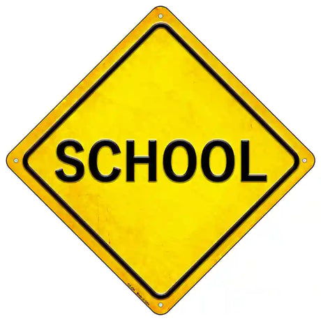 School Novelty Metal Crossing Sign 16.5" (CX)