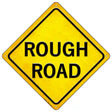 Rough Road Novelty Metal Crossing Sign 16.5" (CX)