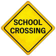 School Crossing Novelty Metal Crossing Sign 16.5" (CX)