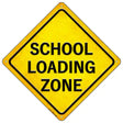 School Loading Zone Novelty Metal Crossing Sign 16.5" (CX)