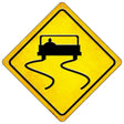 Slippery When Wet Novelty Metal Crossing Sign 16.5" (CX)