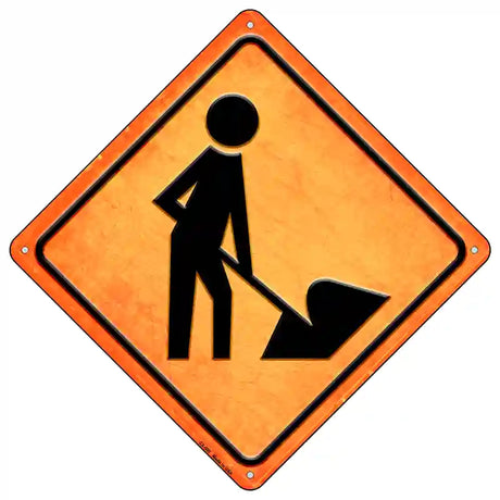 Digger Ahead Novelty Metal Crossing Sign 16.5" (CX)