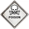 Poison Novelty Metal Crossing Sign CX-542 16.5" (CX)