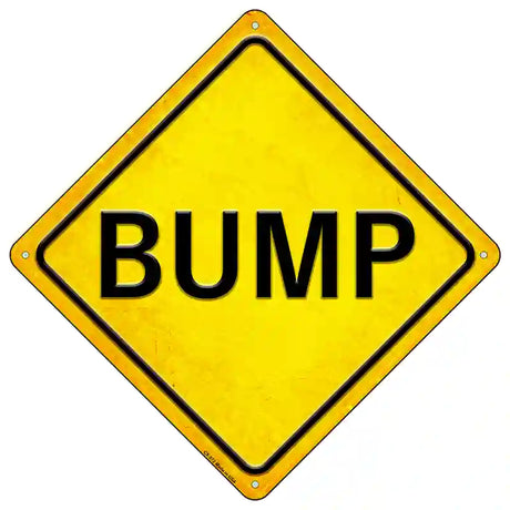 Bump Novelty Metal Crossing Sign 16.5" (CX)