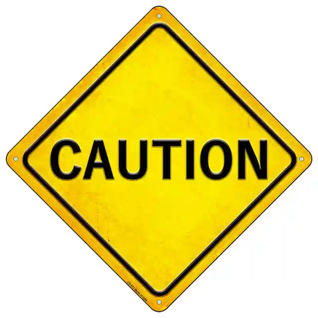 Caution Novelty Metal Crossing Sign 16.5" (CX)