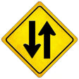 Traffic Both Ways Novelty Metal Crossing Sign 16.5" (CX)