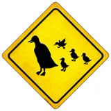 Duck and Ducklings Novelty Metal Crossing Sign 16.5" (CX)