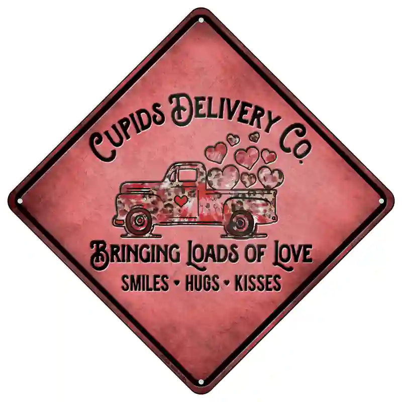 Cupids Delivery Co Novelty Metal Crossing Sign 16.5" (CX)