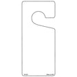 White Solid Blank Novelty Metal Door Hanger DH-001