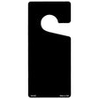 Black Solid Blank Novelty Metal Door Hanger DH-002