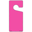 Pink Solid Blank Novelty Metal Door Hanger DH-003