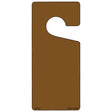 Brown Solid Blank Novelty Metal Door Hanger DH-011