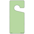 Lime Green Solid Blank Novelty Metal Door Hanger DH-013