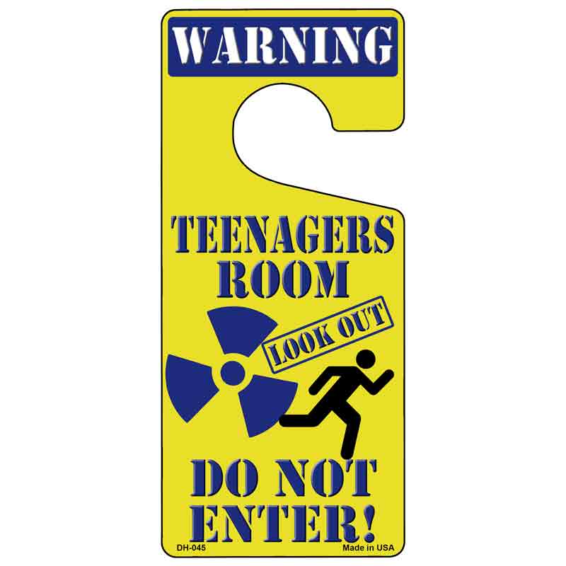 Teenager Room Blue Novelty Metal Door Hanger DH-045