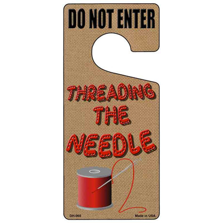 Threading The Needle Novelty Metal Door Hanger DH-065