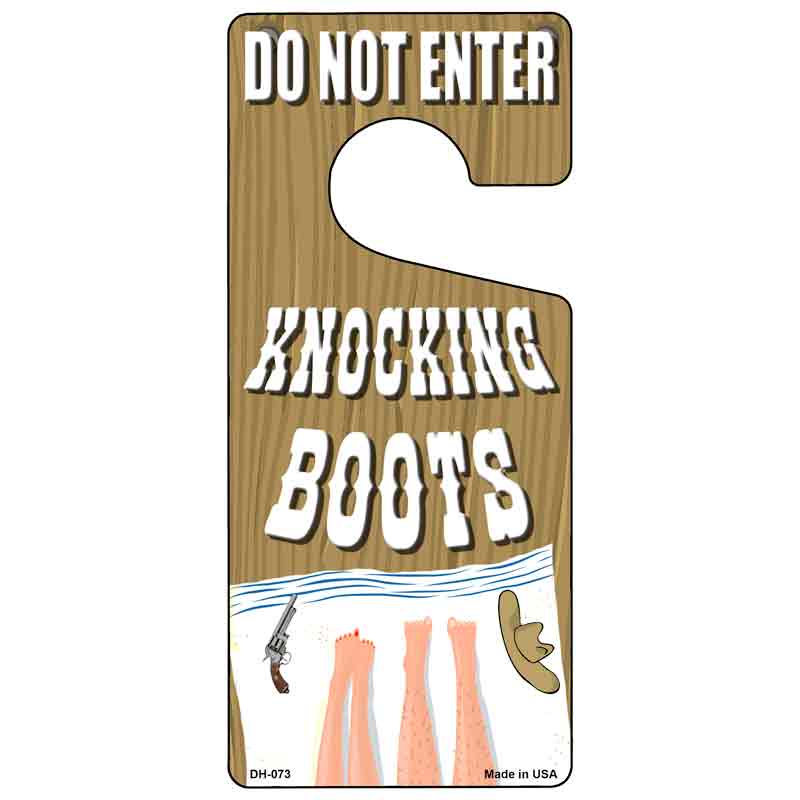 Knocking Boots Novelty Metal Door Hanger DH-073