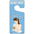 Feeding Time Blue Novelty Metal Door Hanger DH-094