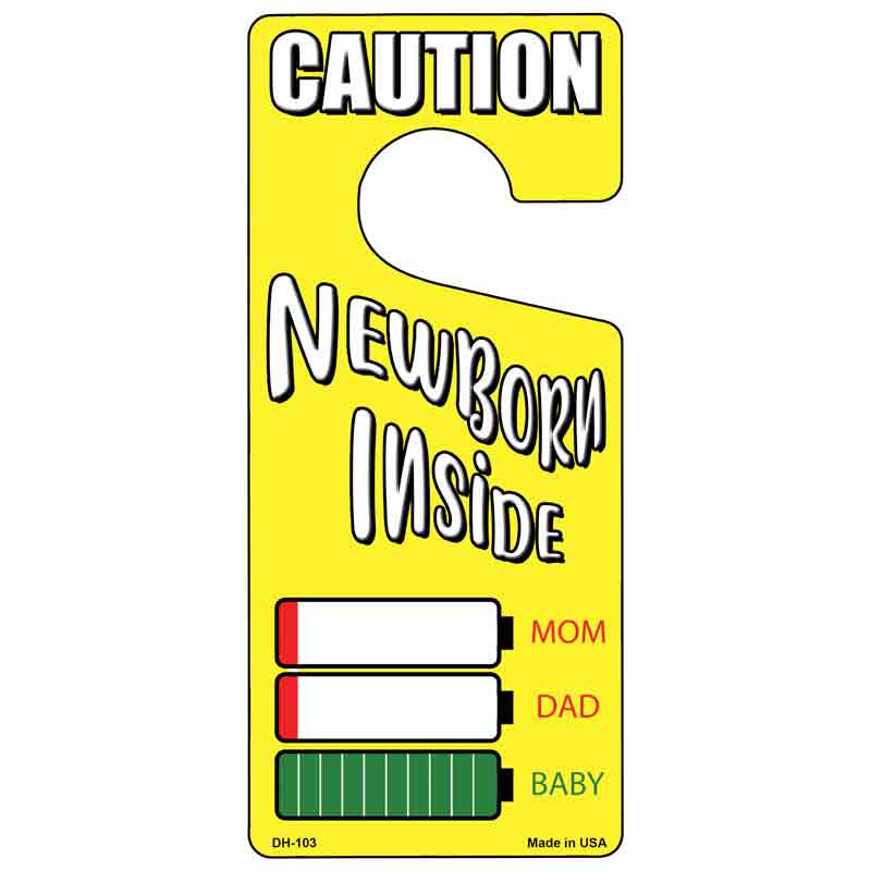 Newborn Inside Novelty Metal Door Hanger DH-103