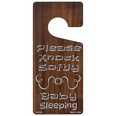 Please Knock Softly Novelty Metal Door Hanger DH-104