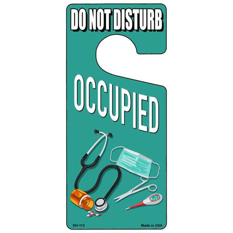 Occupied Novelty Metal Door Hanger DH-113