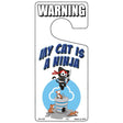 My Cat Is A Ninja Novelty Metal Door Hanger DH-135