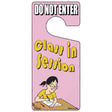 Class In Session Pink Novelty Metal Door Hanger DH-138