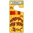 Happy New Year Novelty Metal Door Hanger DH-164