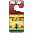 Happy Kwanzaa Novelty Metal Door Hanger DH-165