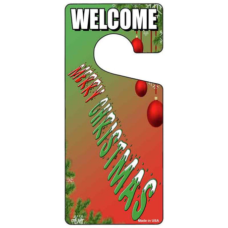 Merry Christmas Novelty Metal Door Hanger DH-169