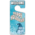 Happy Holidays Novelty Metal Door Hanger DH-171