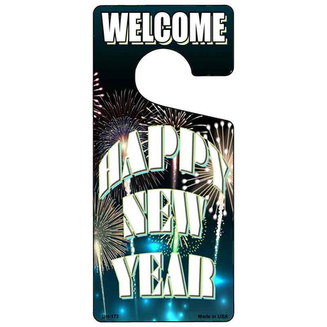 Happy New Year Novelty Metal Door Hanger DH-172