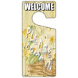 Please Come In Yellow Novelty Metal Door Hanger DH-186