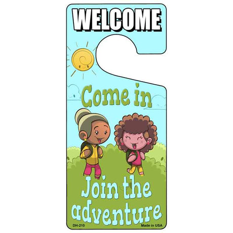 Join The Adventure Novelty Metal Door Hanger DH-210