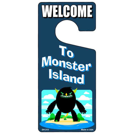 To Monster Island Novelty Metal Door Hanger DH-213