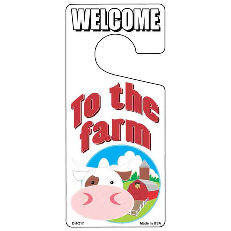 To The Farm Novelty Metal Door Hanger DH-217