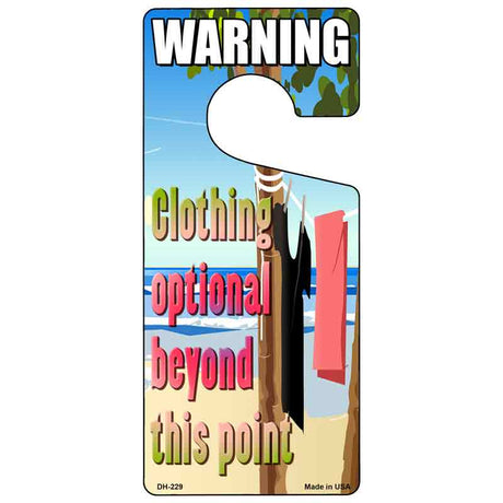 Clothing Optional Novelty Metal Door Hanger DH-229