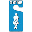 Womens Bathroom Do Not Enter Novelty Metal Door Hanger DH-260