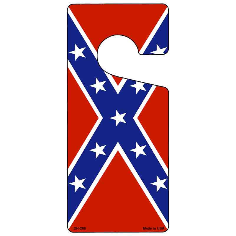 Confederate Flag Novelty Metal Door Hanger DH-269