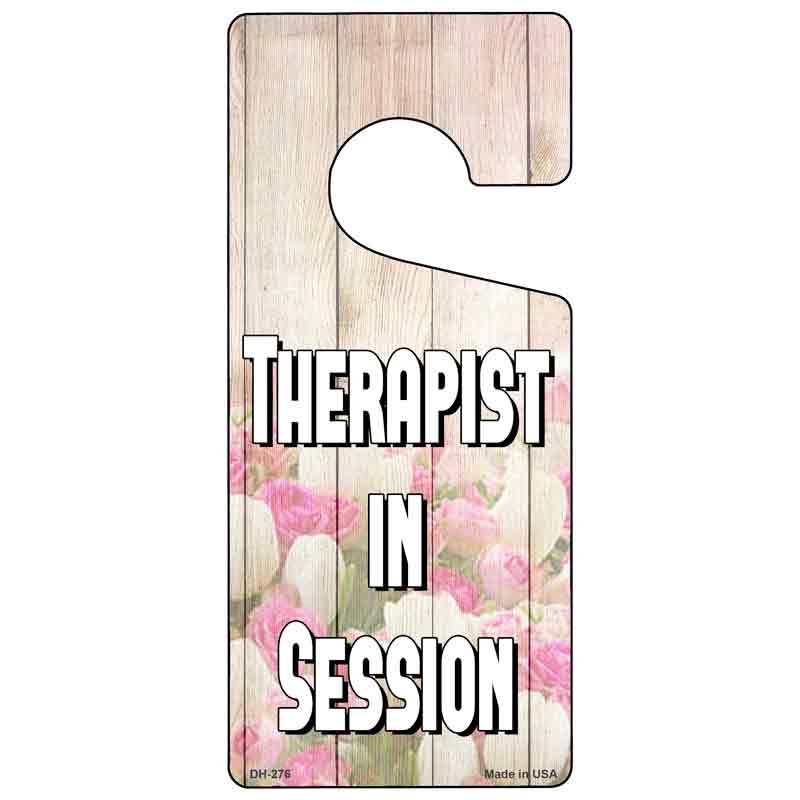 Therapist in Session Novelty Metal Door Hanger