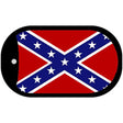 Confederate State Flag Metal Novelty Dog Tag Necklace DT-018