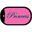 Princess Metal Novelty Dog Tag Necklace DT-049