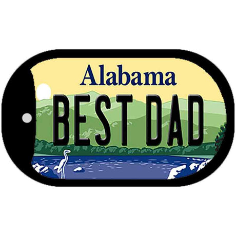 Best Dad Alabama Novelty Metal Dog Tag Necklace DT-10001