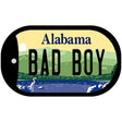 Bad Boy Alabama Novelty Metal Dog Tag Necklace DT-10006