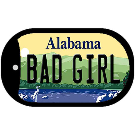 Bad Girl Alabama Novelty Metal Dog Tag Necklace DT-10007