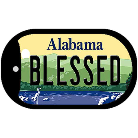 Blessed Alabama Novelty Metal Dog Tag Necklace DT-10009