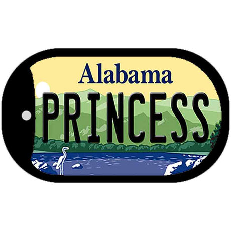 Princess Alabama Novelty Metal Dog Tag Necklace DT-10011