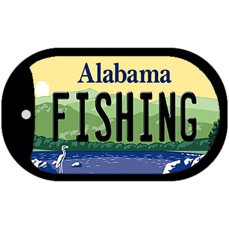 Fishing Alabama Novelty Metal Dog Tag Necklace DT-10017