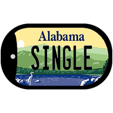 Single Alabama Novelty Metal Dog Tag Necklace DT-10023