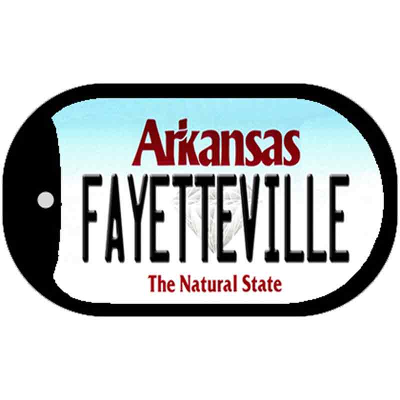 Fayetteville Arkansas Novelty Metal Dog Tag Necklace DT-10028